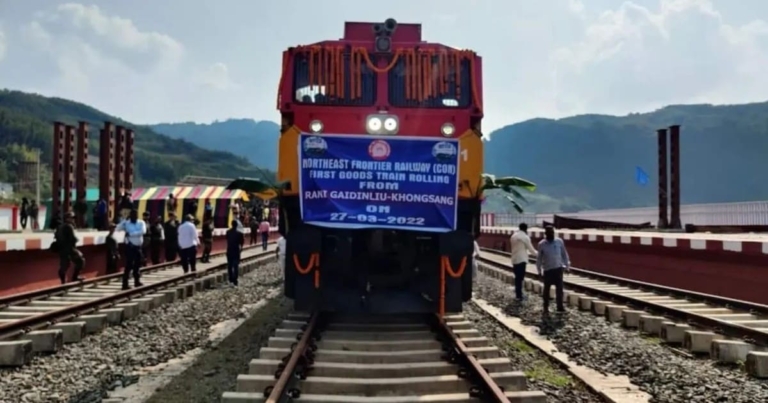 First goods train service in Manipur (2)