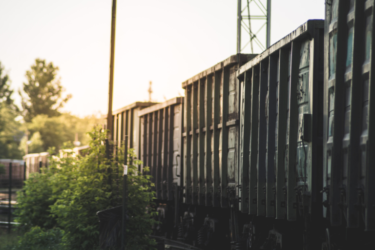 Railway,Wagons,Lit,By,The,Sunset